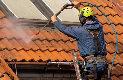 Démoussage et hydrofuge de toiture à Monchiet